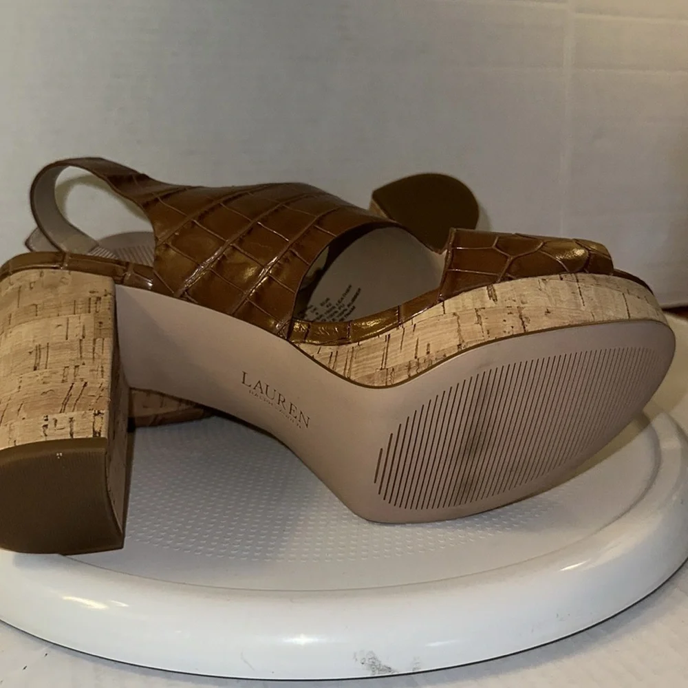 🆕Ralph Lauren Cork Platform Heels